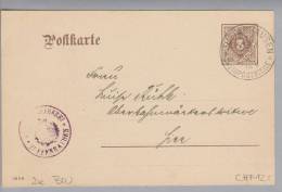 Heimat De BW Zuffenhausen 1908-09-10 Auf Dienst-Ganzsache - Postwaardestukken