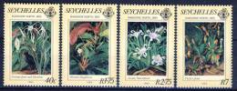 #Seychelles 1963. M. North. Flower Paintings. Michel 540-43. MNH(**) - Seychellen (...-1976)