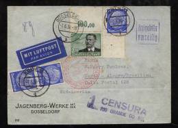 Brazil Brasilien 1938 Zensur Rio Grande Mit Ecke 2RM 1934 - Lettres & Documents