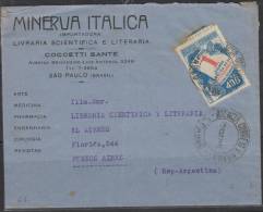 O) 1941 BRAZIL, COVER SINGLE MARK DOMINGO, RESTING DAY, SINGLE STAMP USAGE TO ARGENTINA, XF - Oblitérés