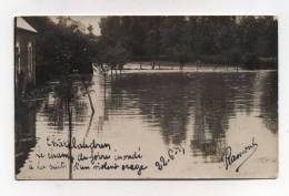 CPA 22 : Carte Photo CHATELAUDREN Inondation Du Champ De Foire En 1915     A  VOIR  !!!! - Châtelaudren