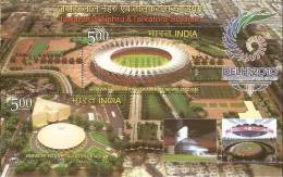 Commonwealth Games, Jawaharlal Nehru & Talkatora Stadium Delhi, MS MNH India - Unused Stamps