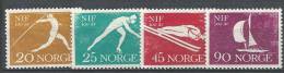 Norvège 1961 N°409/412 Neufs** Association Sportive - Ongebruikt