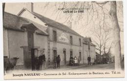 Delcampe - NORT Sur ERDRE - 44 - Café De La Gare Joseph NAULEAU - Achat Immédiat - Nort Sur Erdre