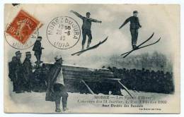 CPA MOREZ Du JURA - LES SPORTS D'HIVERS Concours Des 31 Janvier, 1,2,3 Février 1909 / Saut Double Des Suédois / 1916 - Morez