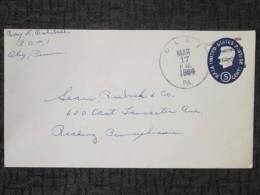 USA 1964  COVER OLEY POSTMARK - Marcofilia