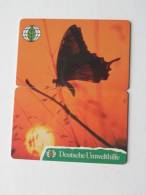 Germany - O 0062/0063, Puzzle Schmetterling Butterfly, 22300ex, 7/93, Used - O-Series: Kundenserie Vom Sammlerservice Ausgeschlossen