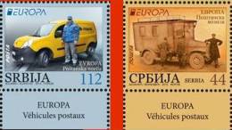 2013 X EUROPA CEPT SRBIJA SERBIA POSTFAHRZEUGE POSTAL VEHICLES  MNH - 2013