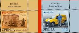 2013 X EUROPA CEPT SRBIJA SERBIA POSTFAHRZEUGE POSTAL VEHICLES  MNH - Camions