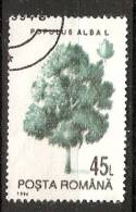 Romania 1994  Trees: White Poplar  (o) - Oblitérés