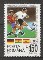 Romania 1994  Football: World Cup, USA  (o) - Oblitérés
