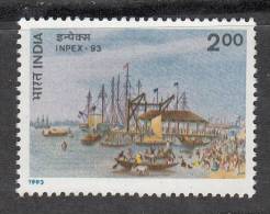 INDIA, 1993, INPEX 93, Indian National Philetelic Exhibition, Calcutta, Custom House Wharf,, MNH, (**) - Nuevos