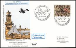 Switzerland 1986, Illustrated Cover Neuchatel To Colombier "Day Of Air Philatphely" - Lettres & Documents