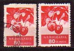 BULGARIA / BULGARIE - 1956 - Serie Courant - 80 St Fraises - Dent. K 13 Et L 10 3/4 - Variétés Et Curiosités