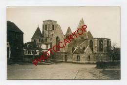 BLEGNY-Destruction-CARTE PHOTO Allemande-Guerre-14-18-1 WK-BELGIEN-BELGIQUE- - Blégny