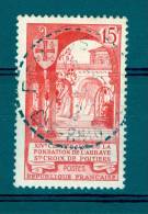 VARIÉTÉS FRANCE 1952 N° 926 L'ABBAYE ST-CROIX POITIERS OBLITÉRÉ - Used Stamps