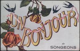 60 . SONGEONS . Un Bonjour - Songeons