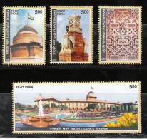 INDIA, 2011, 80th Year Of Rashtrapati Bhavan, Set 4 V, MNH, (**) - Neufs