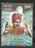 INDIA, 2010, P C Sorcar, Magician, MNH, (**) - Unused Stamps