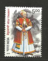 INDIA, 2010, Velu Thampi, Veluthampi, Kalkulam Born, Costume, Tree,  MNH, (**) - Unused Stamps