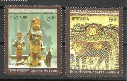 INDIA, 2010, Crafts Museum, Set 2 V, , MNH, (**) - Unused Stamps