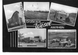 Wesel Rhein MB Schwimmbad Hotel Rheinterrassen Bühnenhaus Theater Sw 13.6.1977 - Wesel