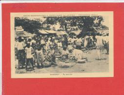 DAHOMEY Cpa Animée Un Marché - Dahomey
