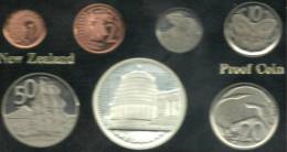 NEW ZEALAND MINT SET OF 7 1 CENT- $1 BUILDING QEII HEAD BACK 1978 PROOF SILVER $ READ DESCRIPTION CAREFULLY!!! - Nueva Zelanda