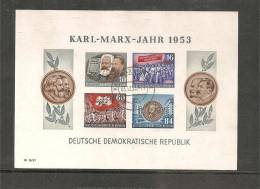 DSP561/DDR Block 9 B/ (Marx Mit Tagesstempel - 1950-1970