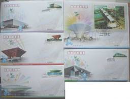 2010-3 CHINA SITE OF SHANGHAI EXPO FDC 5V - 2010 – Shanghai (Chine)