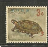 RYUKYUS - RYU-KYU - FAUNA TURTLE  - Yvert # 137 - ** MINT NH - Schildkröten