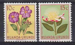 Ruanda-Urundi 1953 Mi. 133-34 Einheimische Flora Flower Blume MNH** - Nuevos
