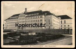 ALTE POSTKARTE OLPE SAUERLAND OBERLYZEUM ST. FRANZISKUSSCHULE Franzsiskus-Schule School école Lyzeum Cpa Postcard AK - Olpe