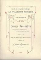 Sté Tir Et Gym/La Villebois-Mareuil/Chateau-Gontier/Séance Récréative/ 1912   PROG51 - Programmi
