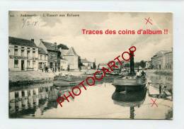 OUDENAARDE-AUDENARDE-Cafe-Au Remorqueur-J.DE COCK-Canal-Peniches-Feldpost Allemande-Guerre 14-18-1WK-BELGIEN-BELGIQUE- - Oudenaarde