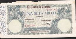 ROMANIA P58   100.000 LEI   21 October 1946  VG-F See Scan - Roumanie