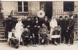 Carte Postale Photo Militaire Français - Ste Française  Secours Aux Blessés Militaires Délégation Du 10ème Corps-Hôpital - Cruz Roja