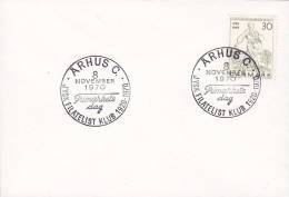 Denmark ÅRHUS C. 1970 Cover Brief JYSK FILATELIST KLUB Frimærkets Dag Tag Der Briefmarke Jour De Timre (Cz. Slania). - Briefe U. Dokumente