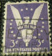 United States 1942 Win The War Victory 3c - Used - Oblitérés