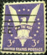 United States 1942 Win The War Victory 3c - Used - Oblitérés