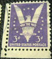 United States 1942 Win The War Victory 3c - Used - Oblitérés