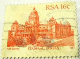 South Africa 1987 Stadsaal Durban 16c - Used - Usados