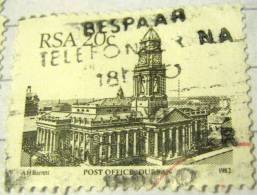 South Africa 1982 Post Office Durban 20c - Used - Gebraucht