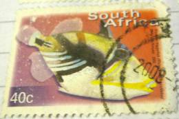 South Africa 2000 Fish Triggerfish 40c - Used - Used Stamps