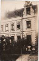 Beverungen Wohn + Geschäftshaus Stein Und Bildhauerei Fr Bockel Kinderwagen Bahnpost 14.8.1913 - Beverungen