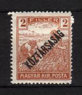 MAGYAR - 1918 YT 198 * - Unused Stamps