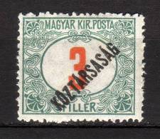 MAGYAR - 1919 YT 48 ** TAXE - Postage Due