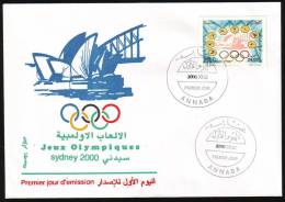 ALGERIA - 2000 - FDC -JO - Olympic Games Sydney -  RARE -Oblitération Annaba - Summer 2000: Sydney - Paralympic