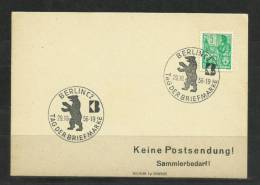 TOP!! DDR * TAG DER BRIEFMARKE * 1956 **!! - Maschinenstempel (EMA)