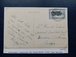 34/925  CP LEOPOLDVILLE 1955 POUR BERCHEM - Covers & Documents